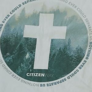 Citizen Way White Concert Tee Autographed Nothing Ever Could Separate Us xL
